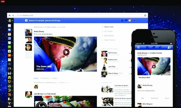 Facebook chạFacebook chạm mốc 8 tỷ lượt xem video/ngày